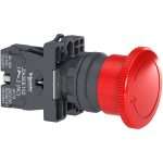 Schneider Harmony XA2 Emergency Stop Tombol Tekan Darurat Turn To Release 40mm 1NC XA2ES542