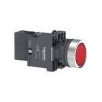 Schneider Harmony XA2 Illuminated Push Button Red Tombol Iluminasi Merah 22mm 220VAC 1NO Spring XA2EW34M1