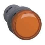 Schneider Harmony XA2 Pilot Lamp Light Orange Lampu Indikator Jingga 22mm Monolitik 24V AC/DC XA2EVB5LC