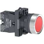 Schneider Harmony XA2 Push Button Flush Red Tombol Tekan Merah 22mm 1NC Spring XA2EA42