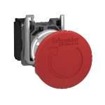 Schneider Harmony XB4 Emergency Stop Metal Tombol Tekan Darurat Latching Turn To Release 40mm 1NC XB4BS8442