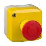 Schneider Control Station Box Panel Kendali Terpasang Emergency Stop Function Turn To Release 1NC 40mm XALK178