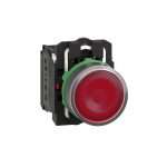 Schneider Harmony XB5 Illuminated Push Button Red Tombol Iluminasi Merah 22mm 220V AC 1NO + 1NC XB5AW34M5