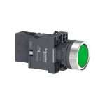 Schneider Harmony XA2 Illuminated Push Button Green Tombol Iluminasi Hijau 22mm 220VAC 1NO Spring XA2EW33M1