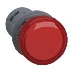 Schneider Harmony XA2 Pilot Lamp Light Red Lampu Indikator Merah 22mm Monolitik 24V AC/DC XA2EVB4LC