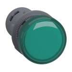 Schneider Harmony XA2 Pilot Lamp Light Green Lampu Indikator Hijau 22mm Monolitik 24V AC/DC XA2EVB3LC