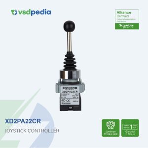 Joystick controller, Easy Harmony XB2, plastic, 22mm, 2 directions, center spring return, 2NO