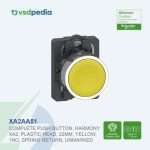 Schneider Harmony XA2 Push Button Flush Yellow Tombol Tekan Kuning 22mm 1NO Spring XA2AA51 Pengganti XA2EA51