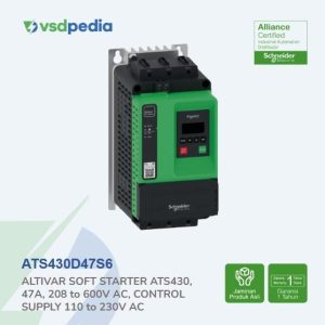 Soft starter, Altivar Soft Starter ATS430, 47A, 208 to 600V AC, control supply 110 to 230V AC