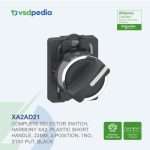 Schneider Harmony XA2 Selector Switch Tombol Putar 22mm 2 Posisi 1NO Stay Put XA2AD21 Pengganti XA2ED21