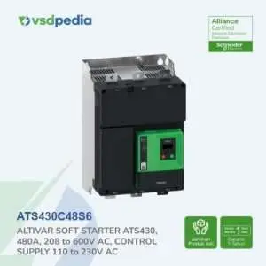 Schneider Soft Starter ATS430 480A 208-600VAC 250kW ATS430C48S6 Pengganti ATS22C48Q