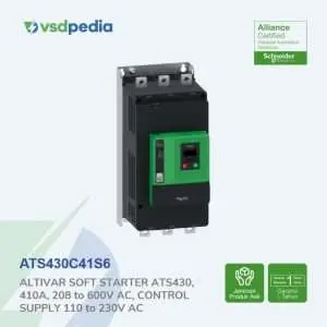 Schneider Soft Starter ATS430 410A 208-600VAC 220kW ATS430C41S6 Pengganti ATS22C41Q