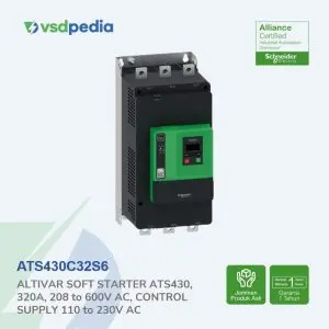 Schneider Soft Starter ATS430 320A 208-600VAC 160kW ATS430C32S6 Pengganti ATS22C32Q
