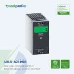 Schneider Harmony Easy Power Supply Unit PSU Modicon ABLSE Din Rail Mounting Tegangan Input 100-240V, Tegangan Output 24VDC 240 Watt 10A Automatic With Output Voltage Adjustment Potentiometer ABLS1A24100E