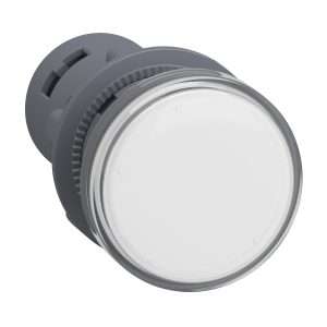 Schneider Harmony XA2 Pilot Lamp Light White Lampu Indikator Putih 22mm Monolitik 24V AC/DC XA2EVB1LC